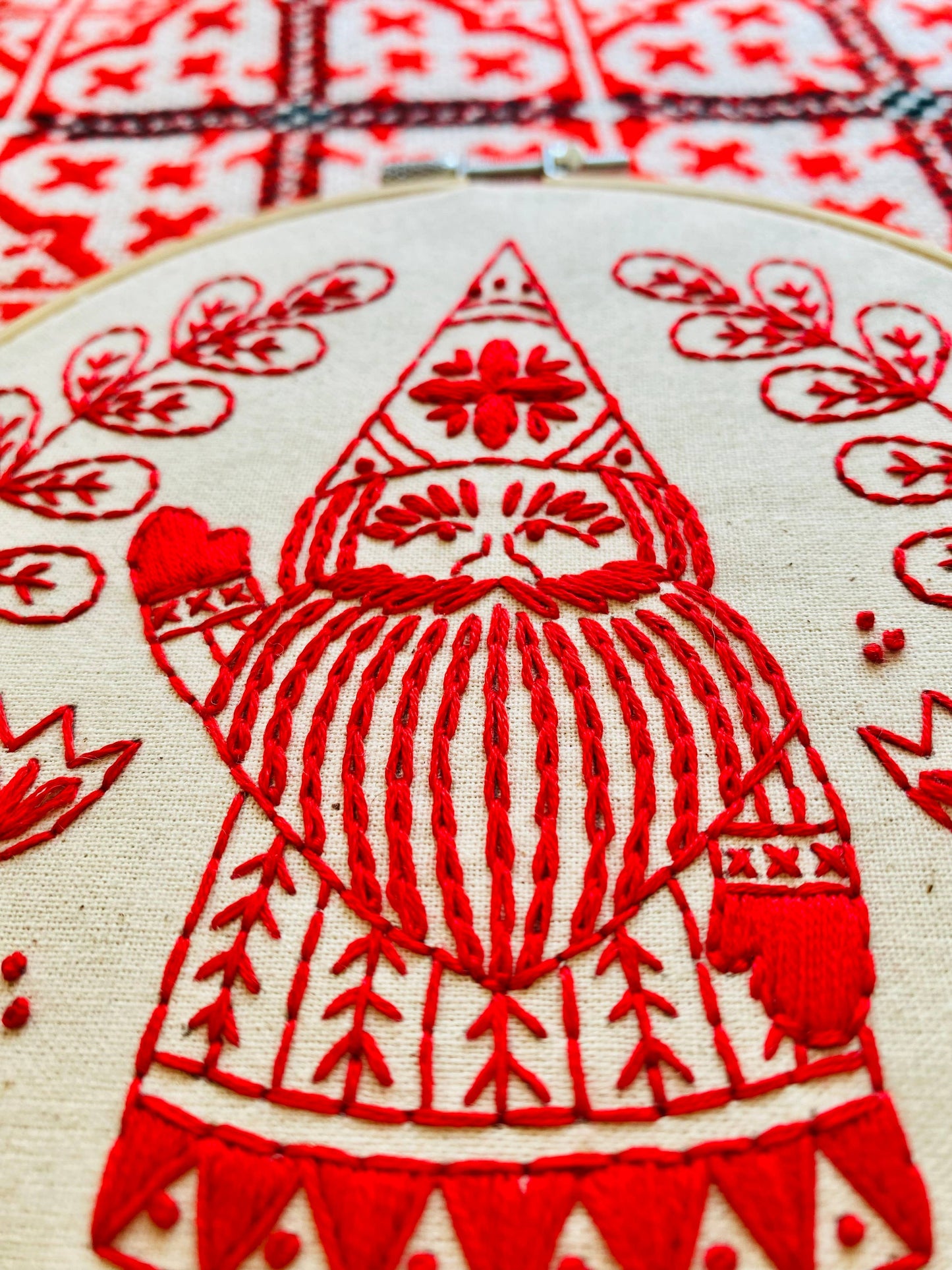 Complete "Jul" Nordic Gnome Embroidery Kit