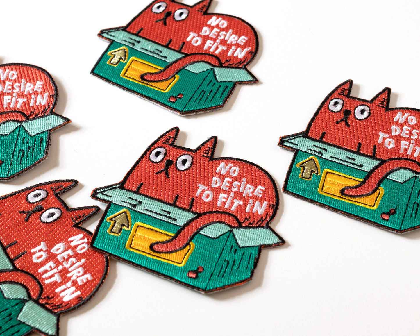 Patch thermocollant chat « No Desire to Fit In » - RippleSplash