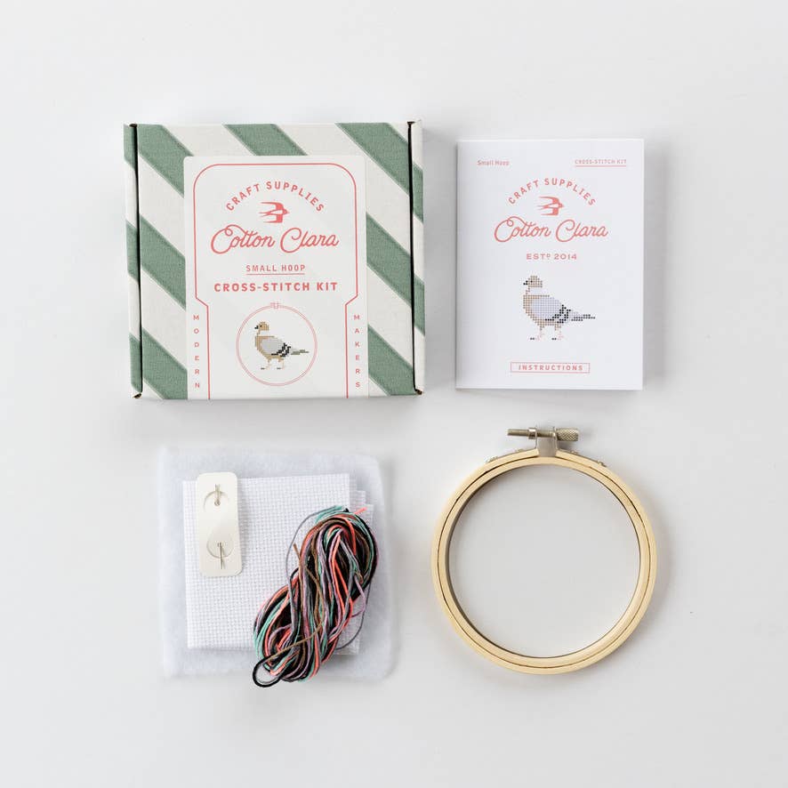 Kit de point de croix - Pigeon | Cotton Clara