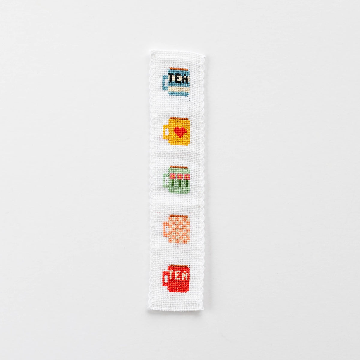 Kit marque-page au point de croix - Thé et tasses | Cotton Clara