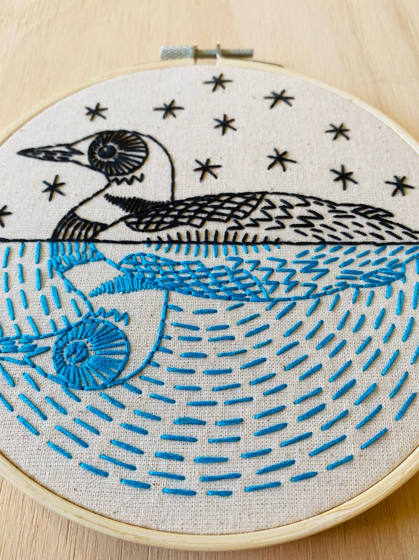 "Loon" Full Embroidery Kit