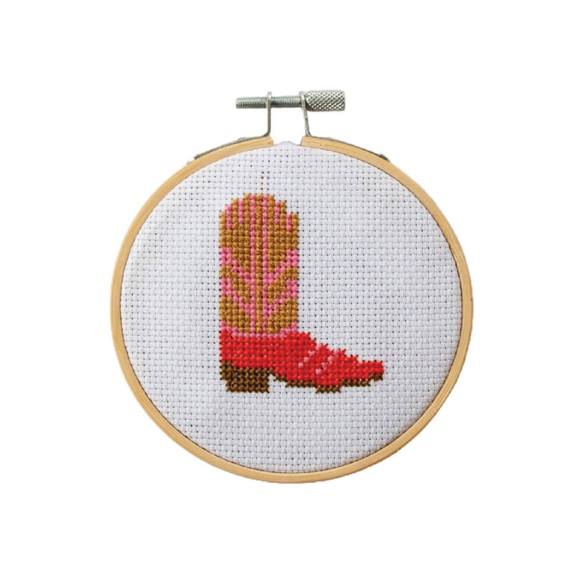 Kit de point de croix - Botte de cowboy | Cotton Clara