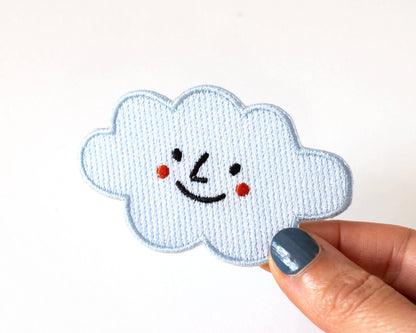 Happy Cloud Iron-on Patch - RippleSplash