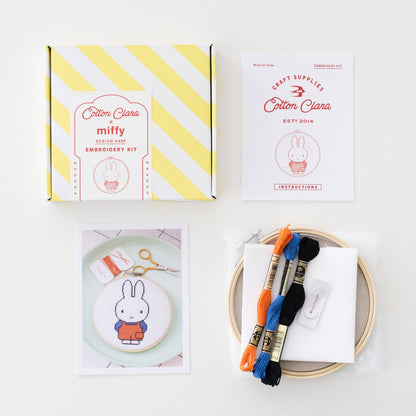 Kit de point de croix - Miffy en salopette | Cotton Clara x MIFFY