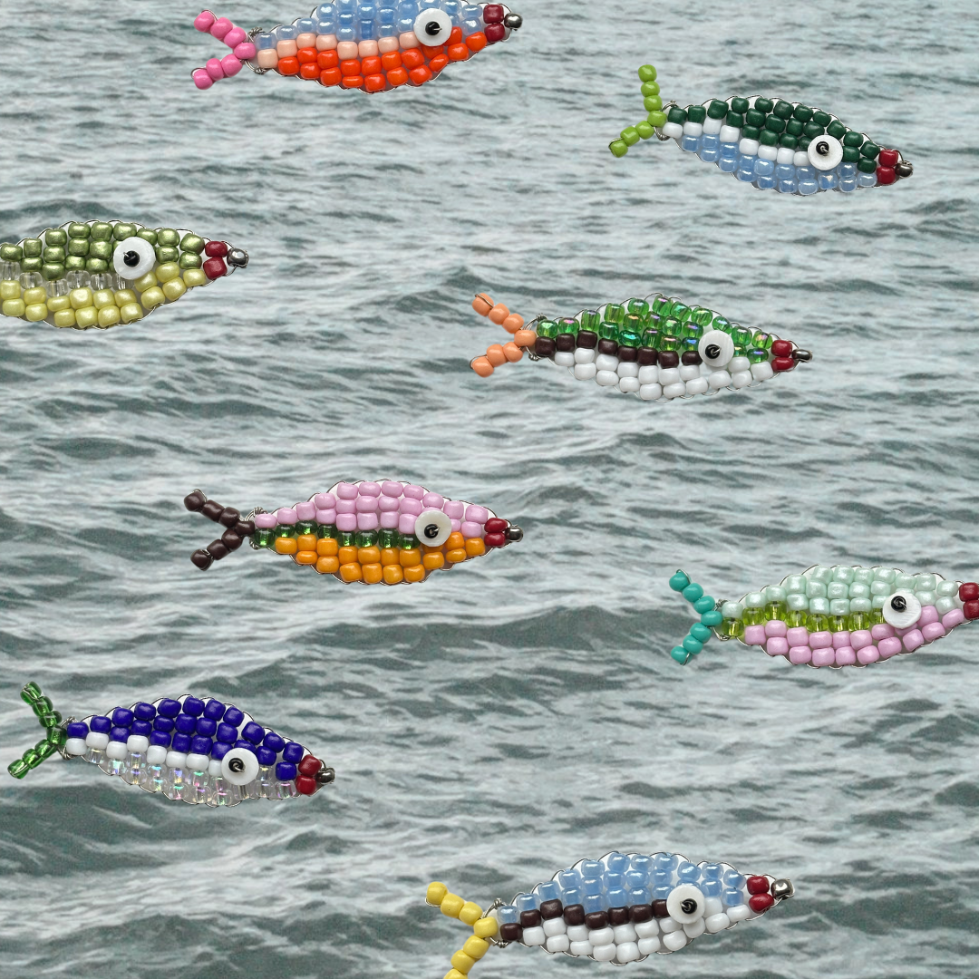 Kit de création de breloque poisson en perles