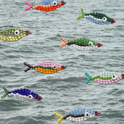 Kit de création de breloque poisson en perles