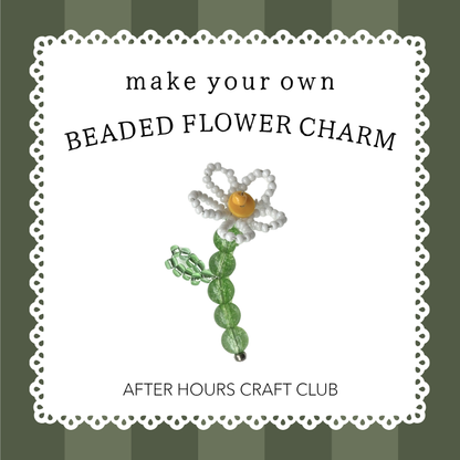 Kit de création de breloque fleur en perles