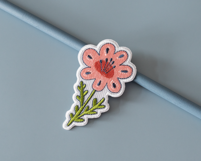 Patch thermocollant Fleur Rose - RippleSplash