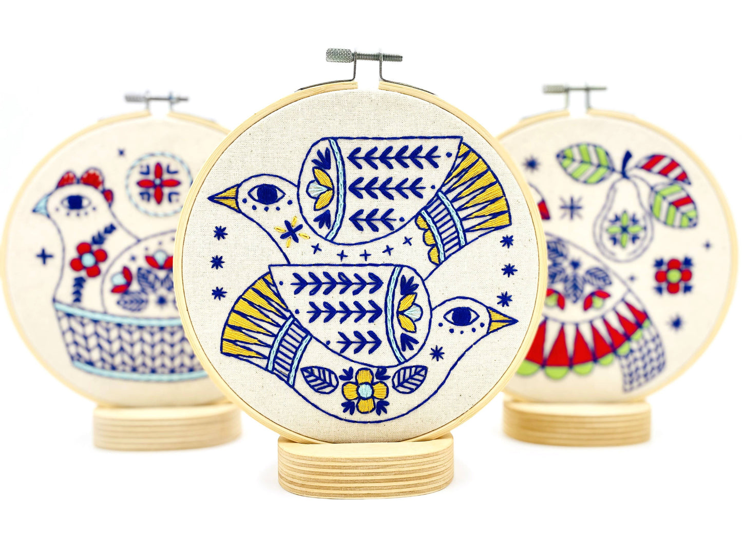 Complete Turtle Doves Embroidery Kit