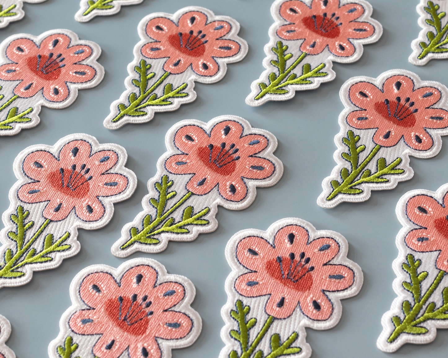 Patch thermocollant Fleur Rose - RippleSplash