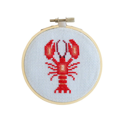 Lobster cross-stitch kit