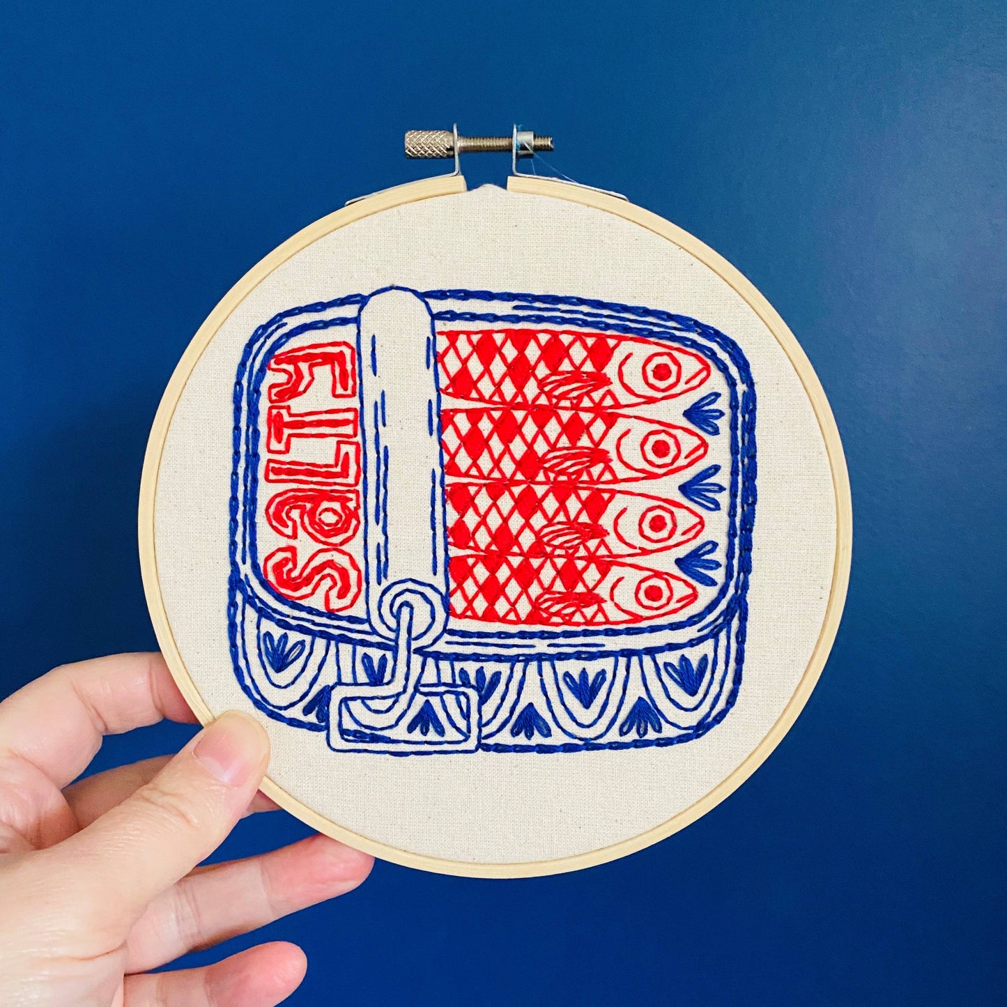 Complete Sardines Embroidery Kit