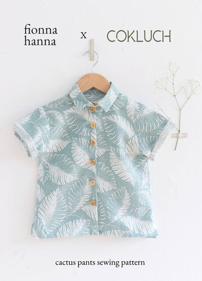 Chemise enfant - Patron papier - Fionna Hanna x Cokluch