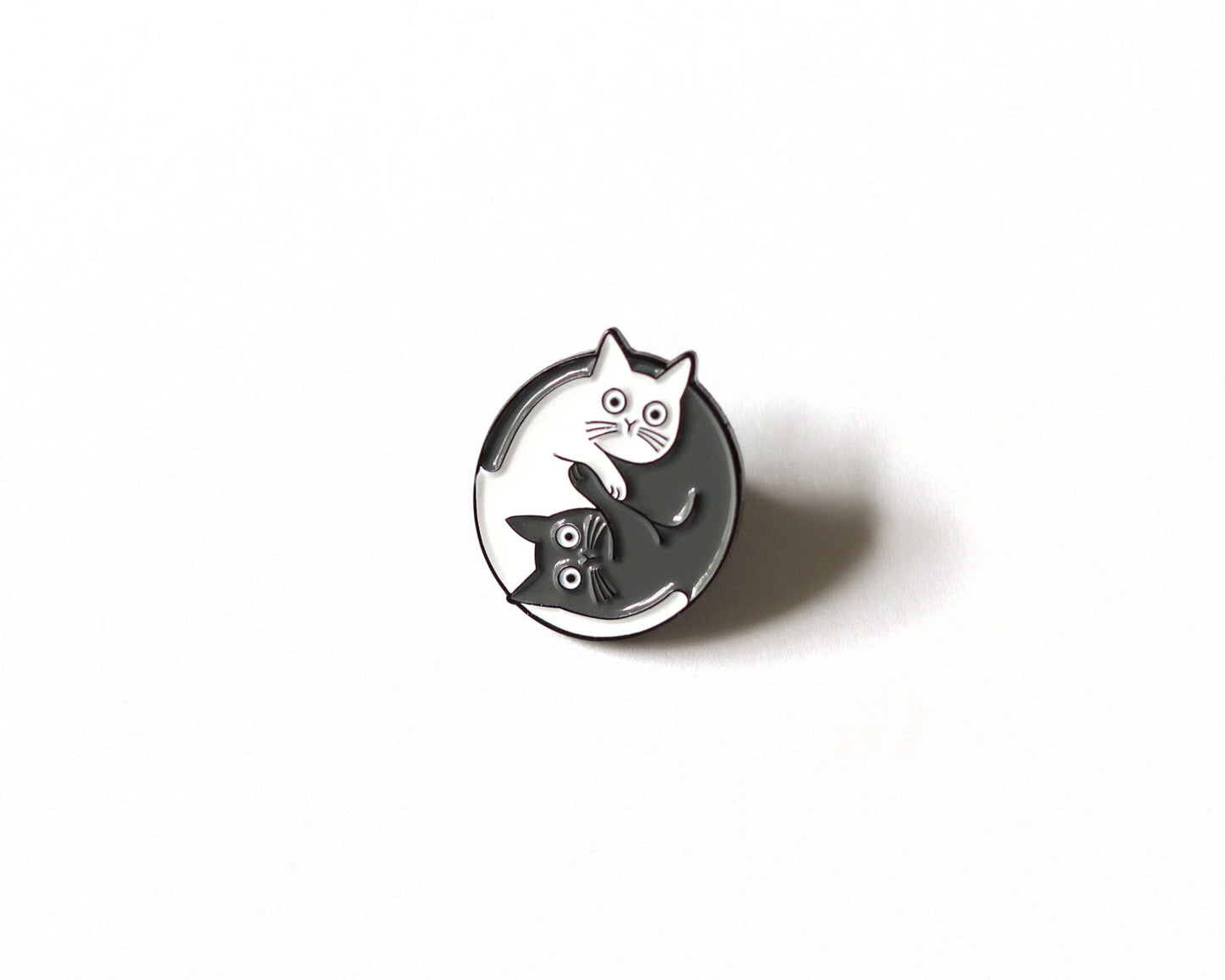 Yin Yang - Épingle en émail pour chats