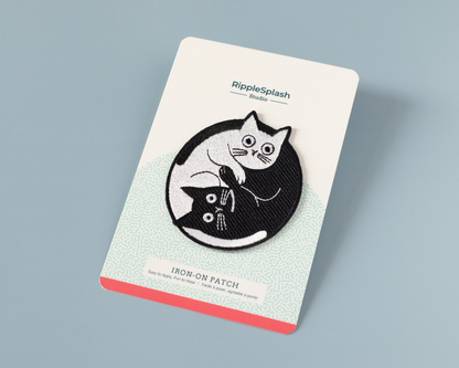 Patch thermocollant Chats Ying Yang - RippleSplash