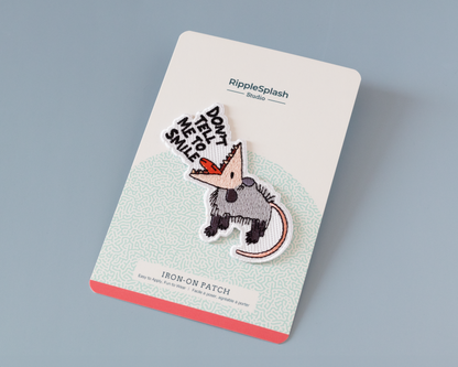 Patch thermocollant «Dont Tell Me To Smile Oppossum - RippleSplash