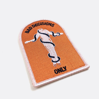 Patch « Bad Decisions Only » à coudre ou repasser