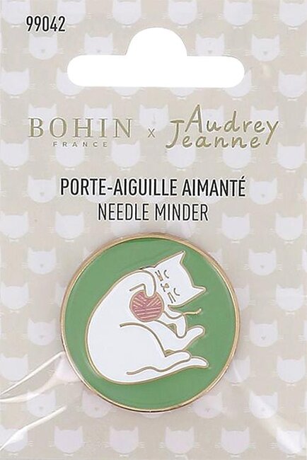 Porte-aiguilles aimanté BOHIN - Chat joueur
