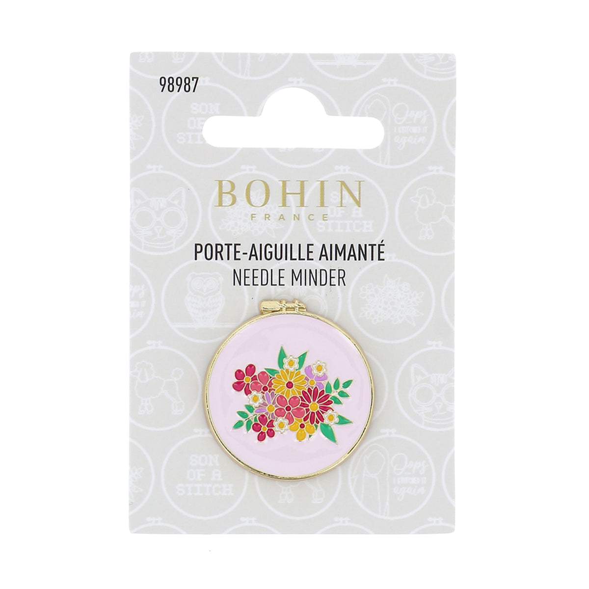 Porte-aiguilles aimanté BOHIN - Fleurs