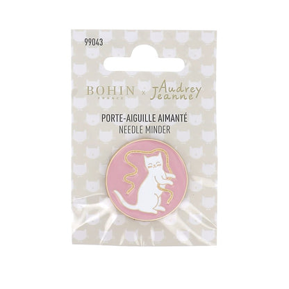Porte-aiguilles aimanté BOHIN - Chat et ruban à mesurer