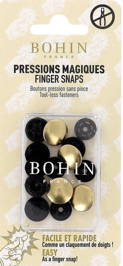 Boutons pression magiques (5 couleurs) - BOHIN