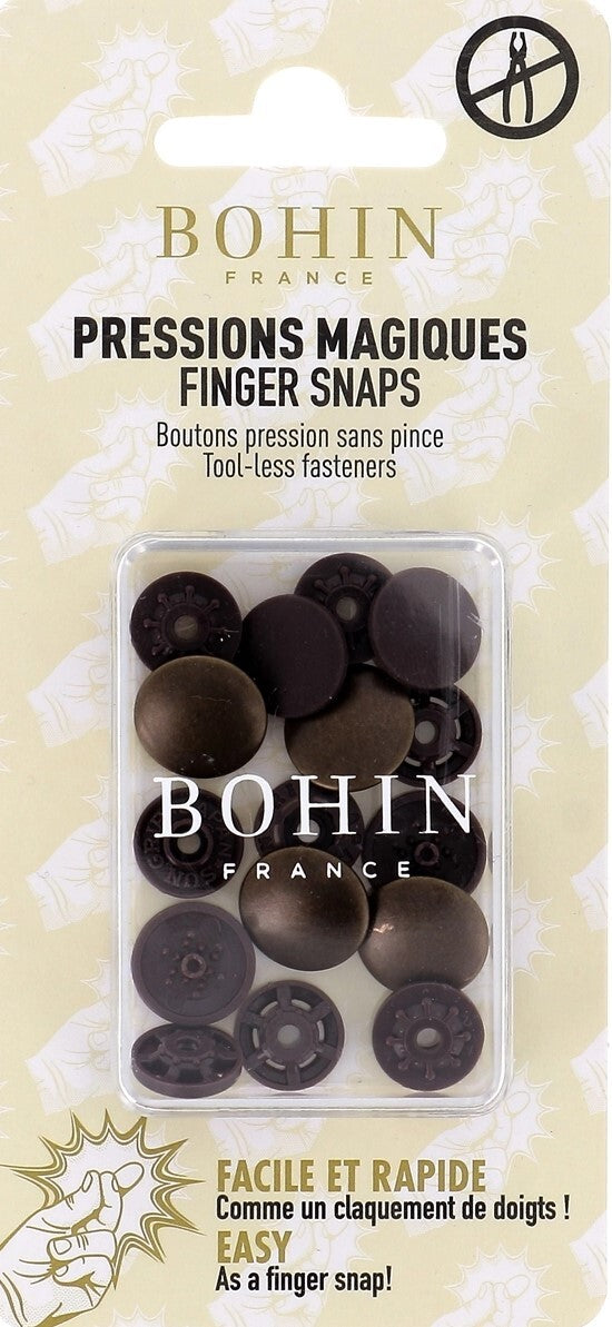 Boutons pression magiques (5 couleurs) - BOHIN