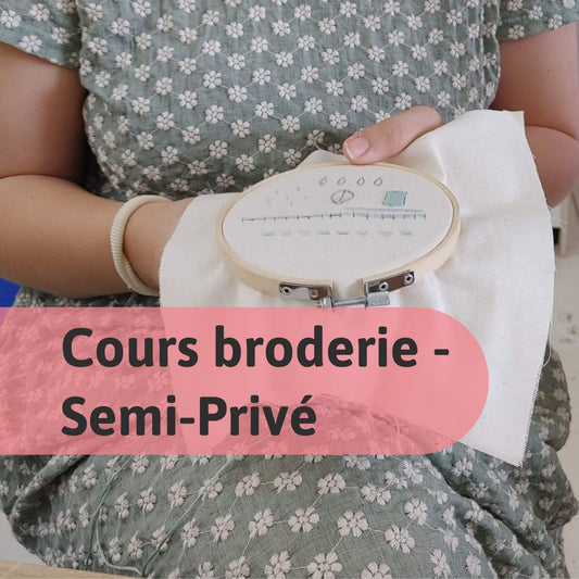 Cours de broderie Semi Privé à Montréal