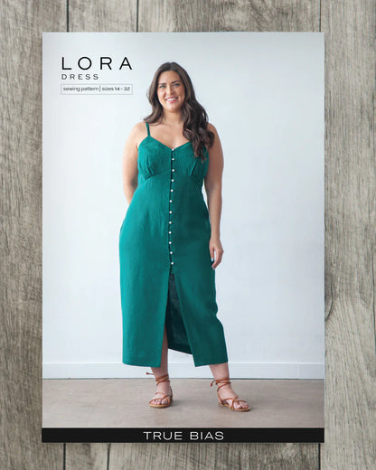 Lora Dress 14 to 32 - Paper Pattern - TRUE BIAS