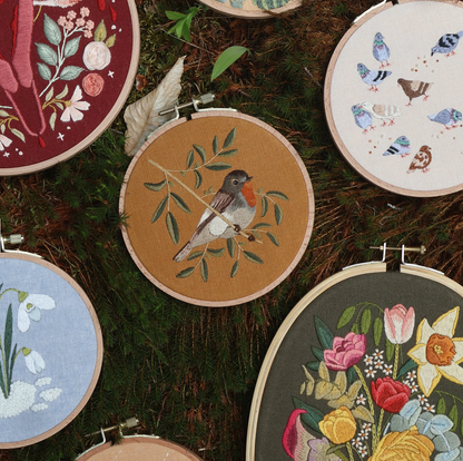 My nature embroidery - Tightly embroidered