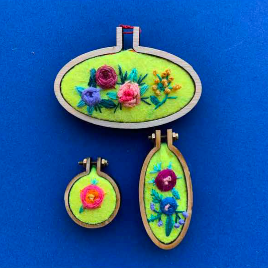 Embroidery - Bridgerton-style floral badges