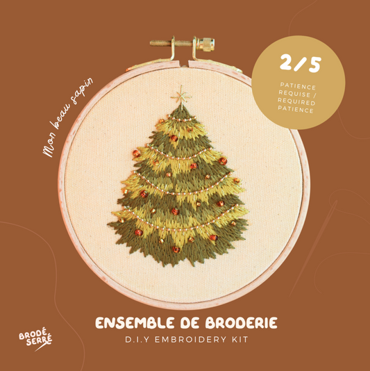 Ensemble de broderie - Mon beau sapin - BRODÉ SERRÉ