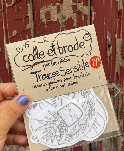 Colle et brode - Sensible - UNE RATON