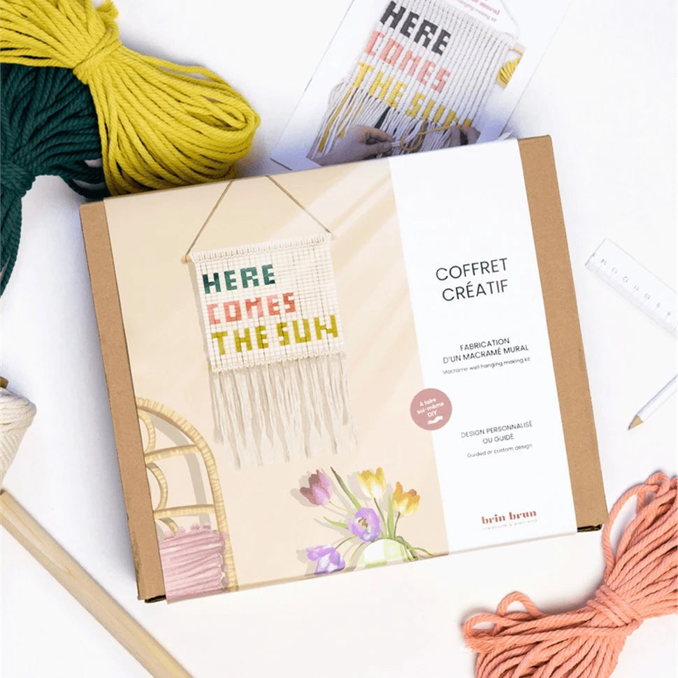 DIY Kit - Wall Macrame Making - Brin Brun