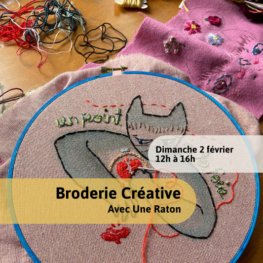 Workshop - Creative embroidery for all levels with Une Raton