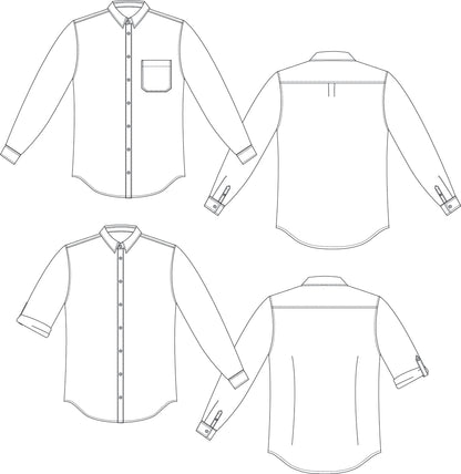 Fairfield Button-up Shirt - Patron PDF - Thread Theory