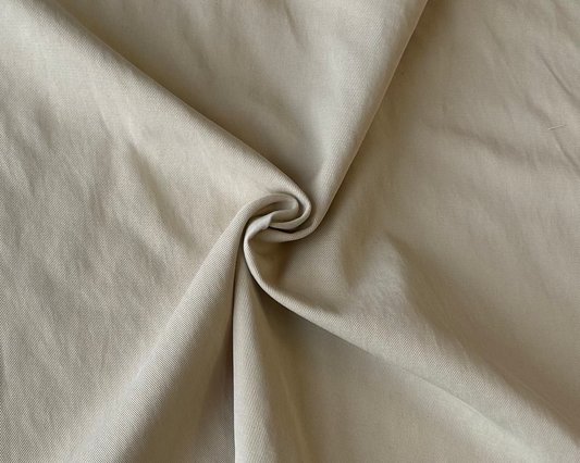 Sergé coton/tencel - Beige
