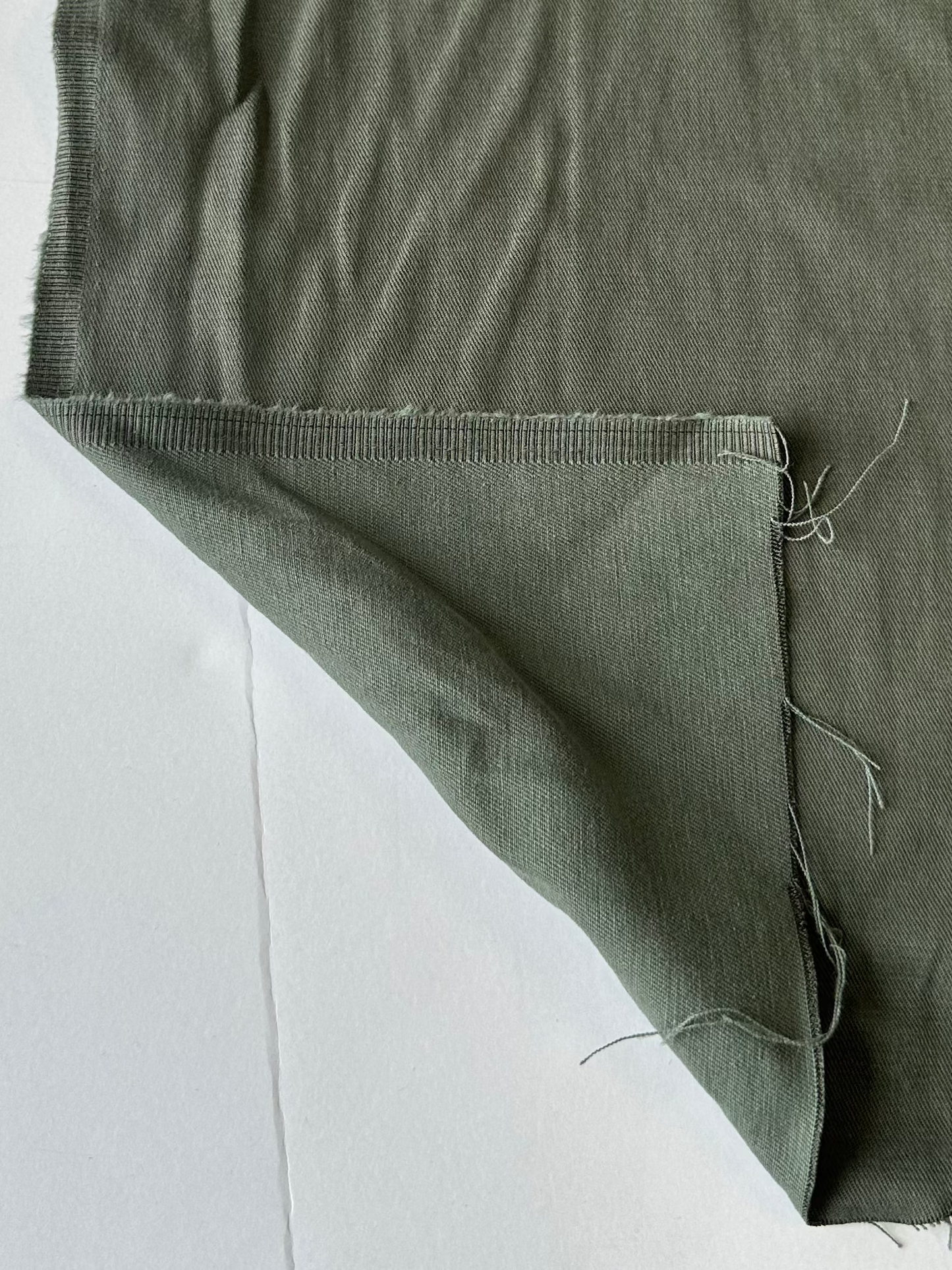 Sergé coton/tencel - Vert