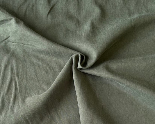 Sergé coton/tencel - Vert