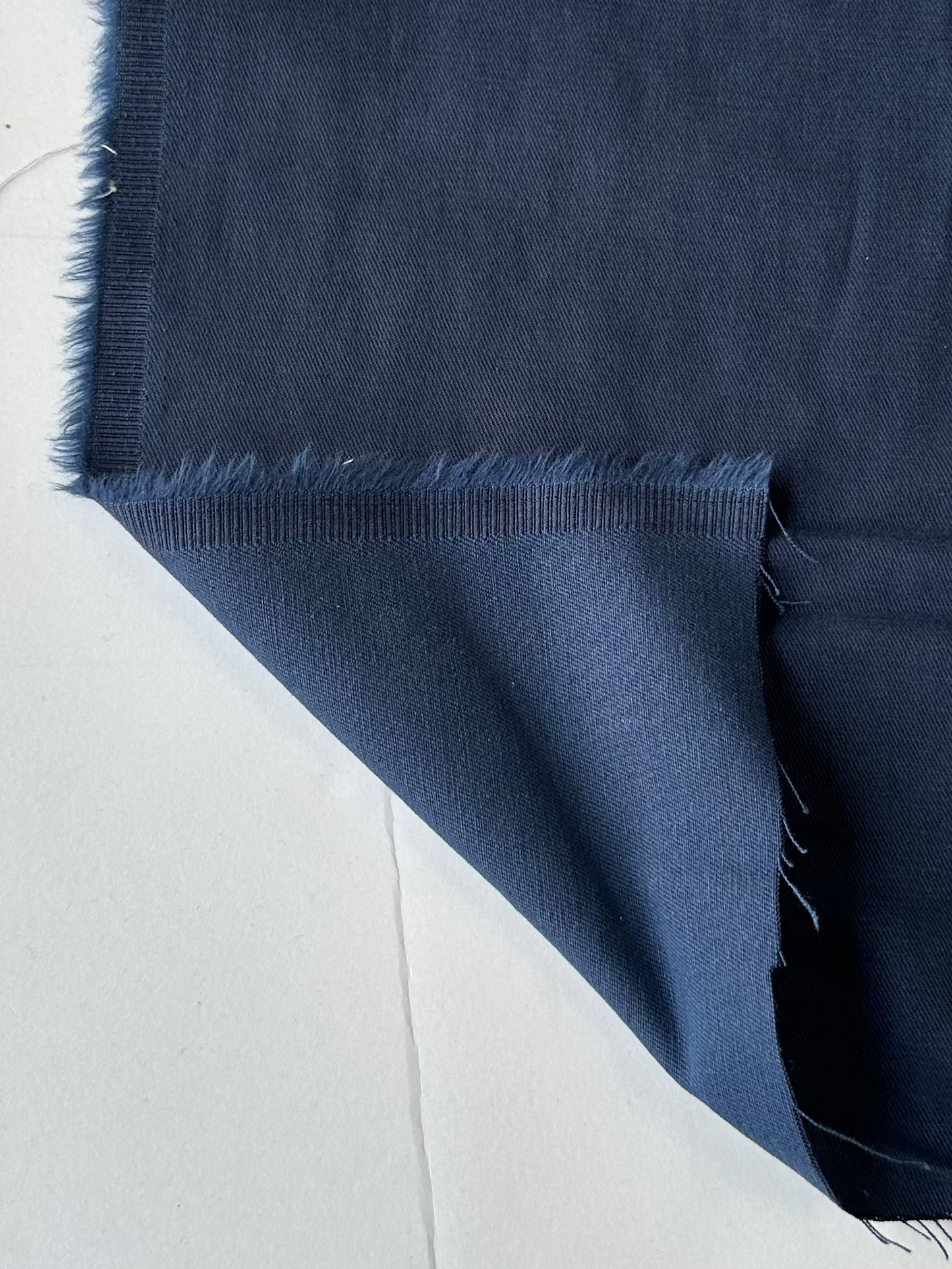 Sergé coton/tencel - Bleu foncé