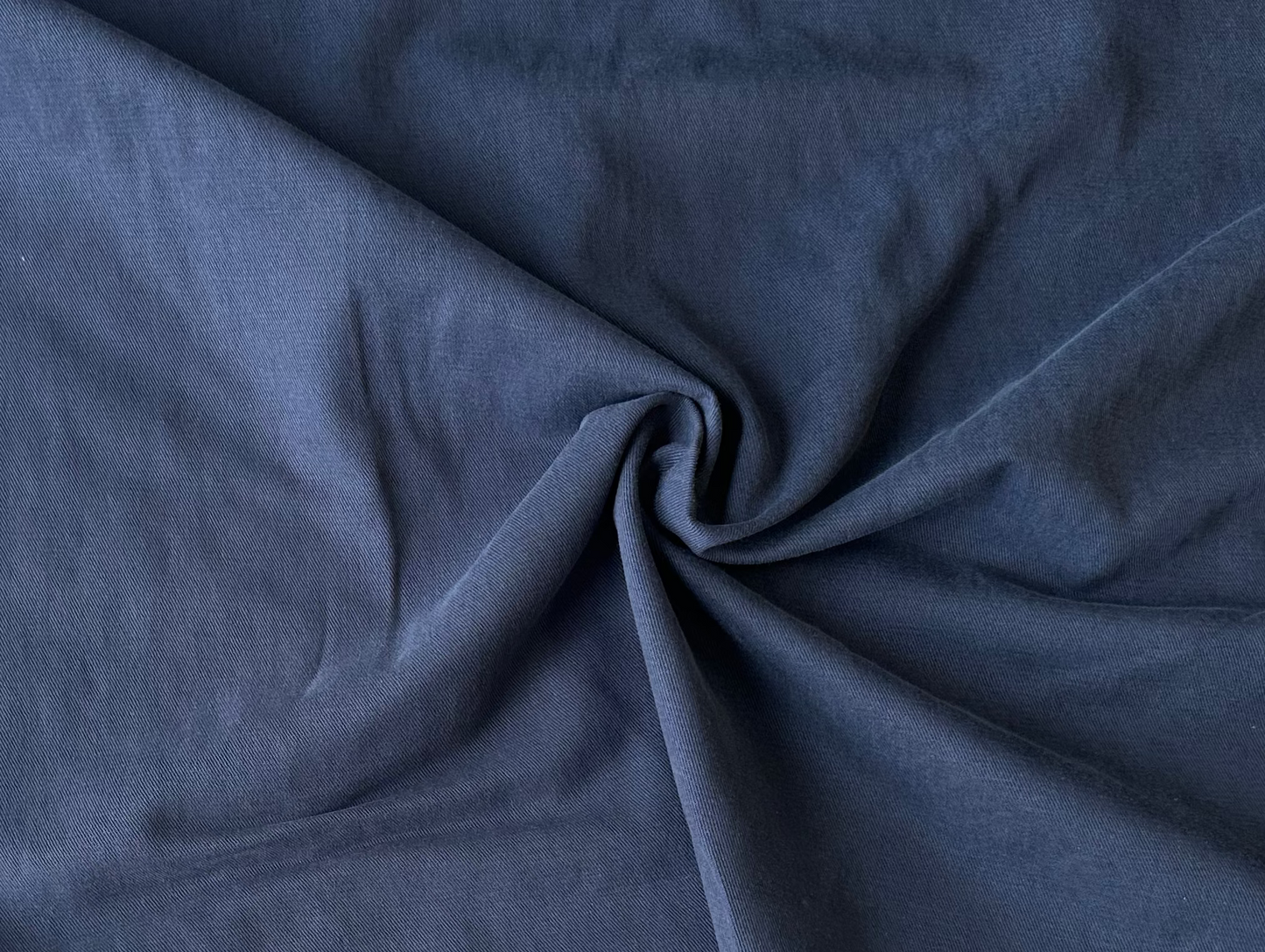 Sergé coton/tencel - Bleu foncé