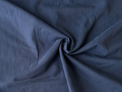 Sergé coton/tencel - Bleu foncé