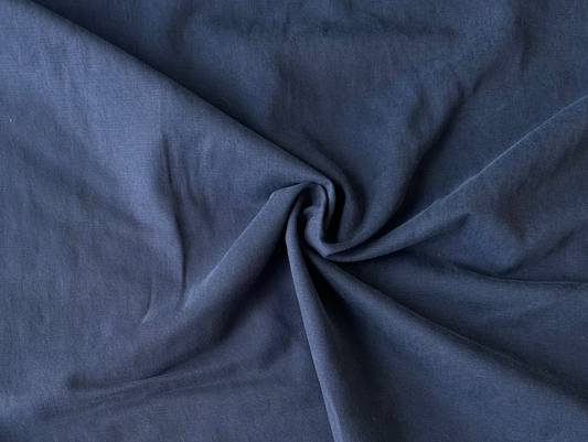 Sergé coton/tencel - Bleu foncé