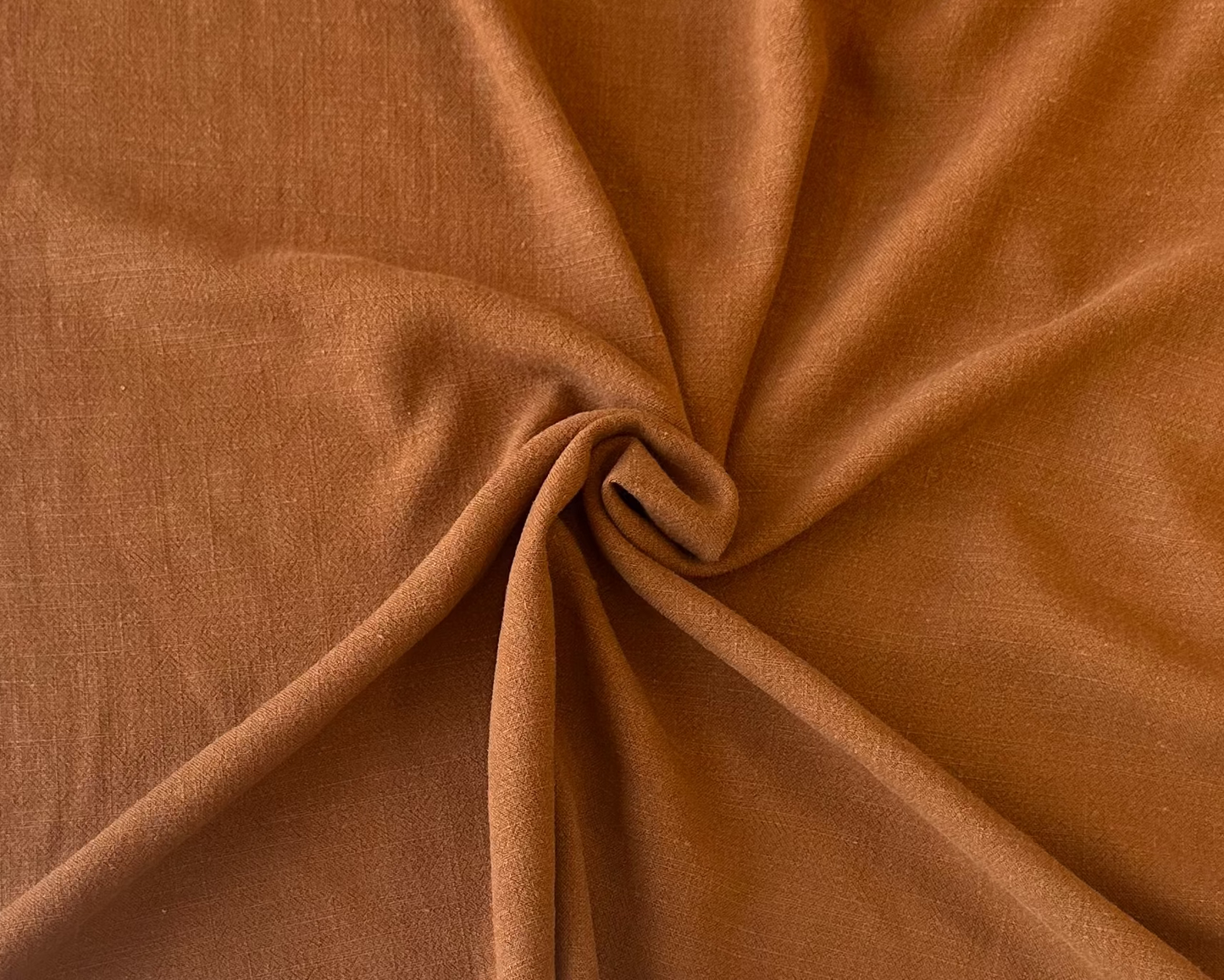 Tissu Bourette (Silky Noil) viscose/lin - Cannelle