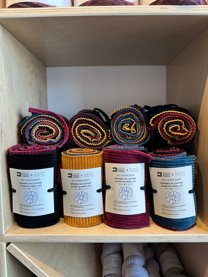 DIY Sewing Kit - 4 Scrunchies - Espace Fabrik Workshop x MAS Montreal