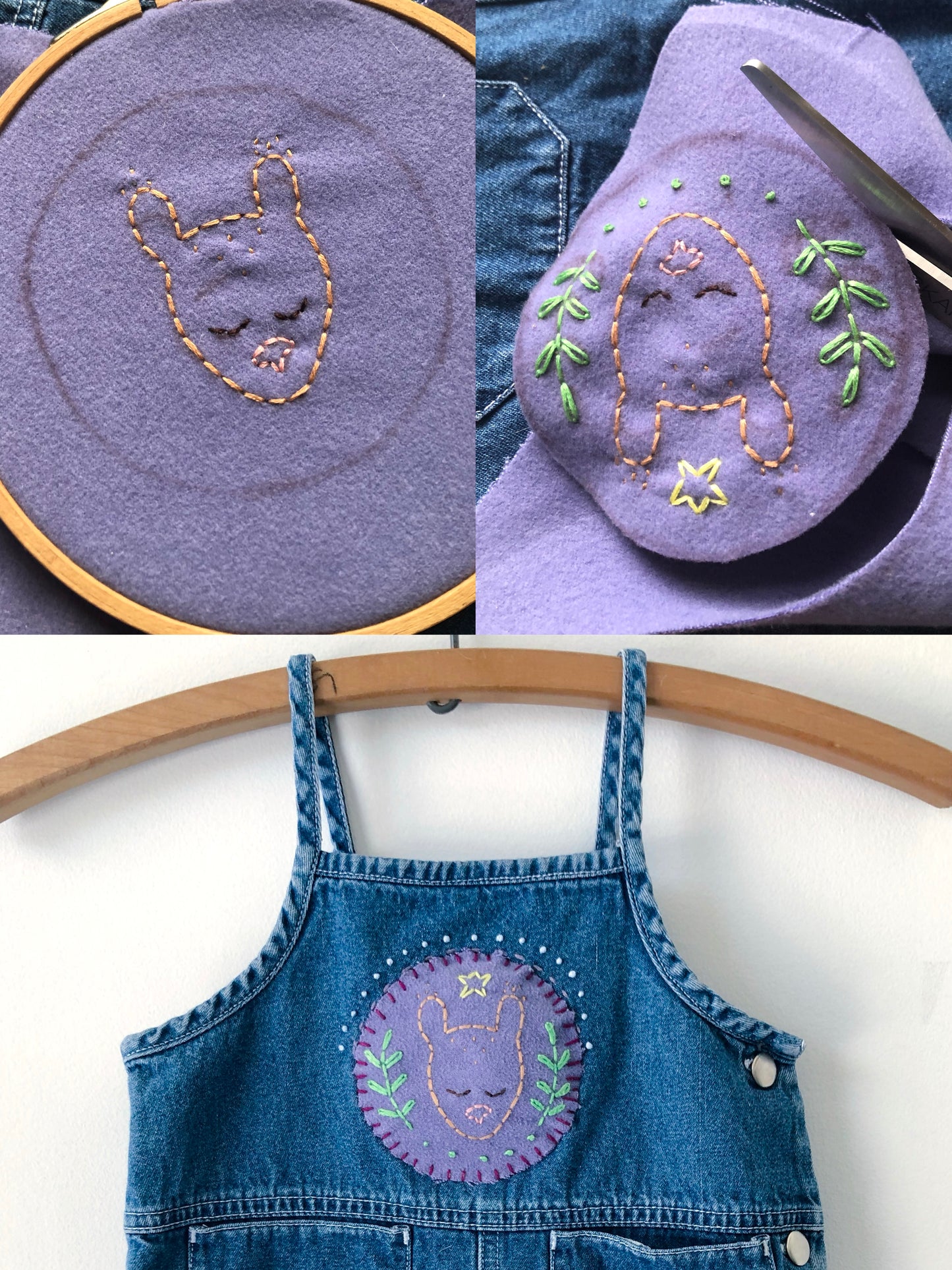 Surcyclage/Upcycling Broderie sur vêtement avec Une Raton - SMM26