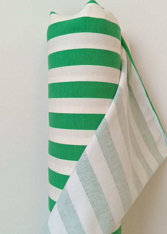 Striped jersey - Green and white