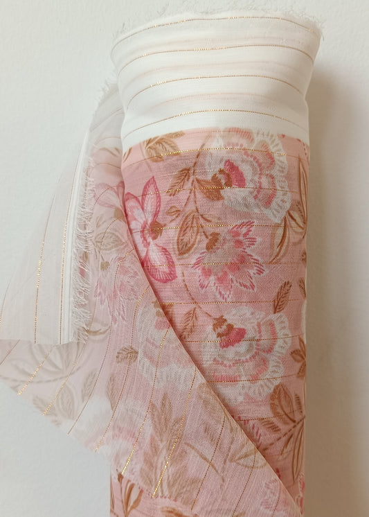 Anae Printed Veil - Powder