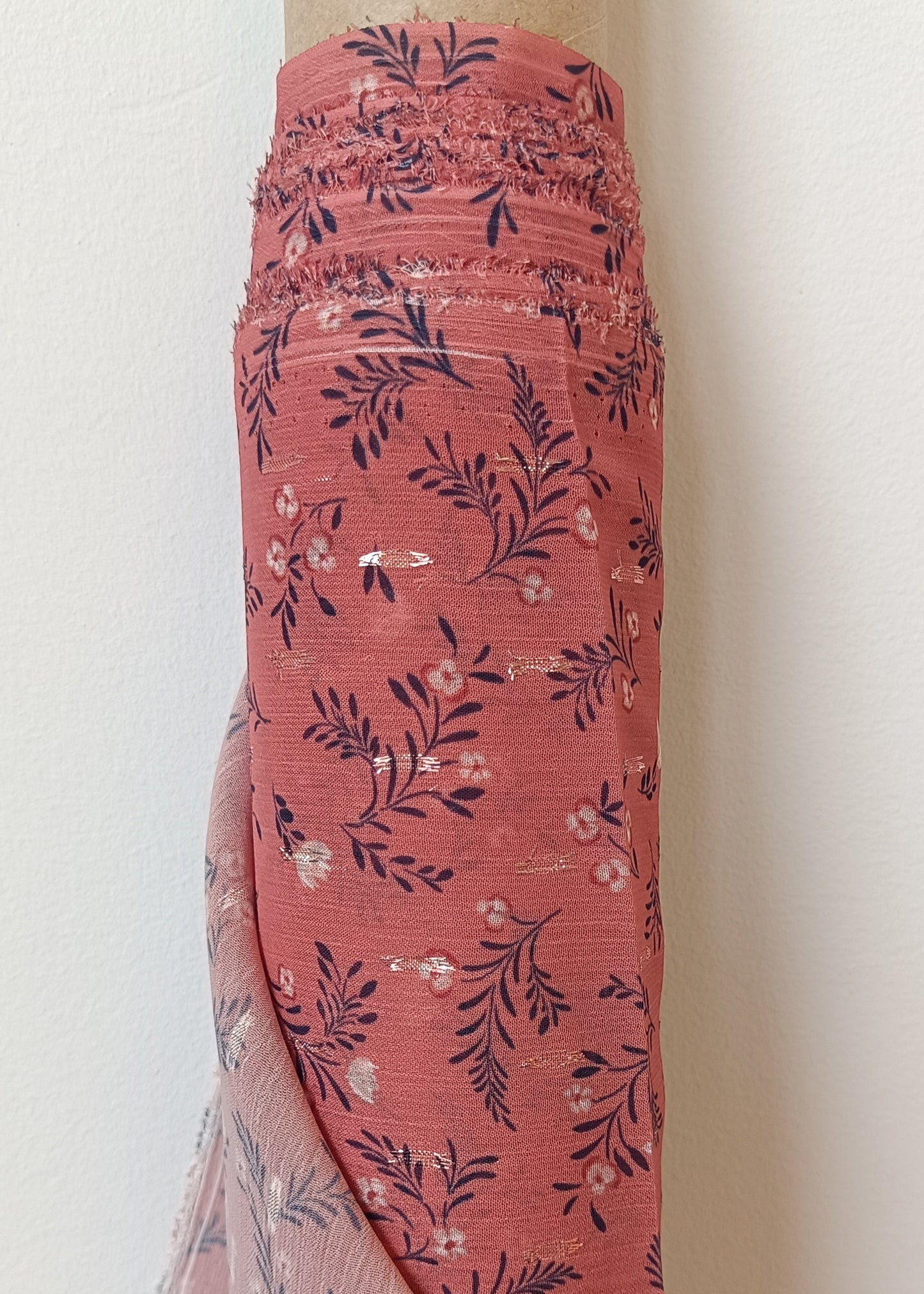 Voile imprimé Marais - Terracotta