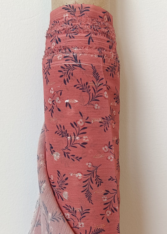 Marais Printed Veil - Terracotta