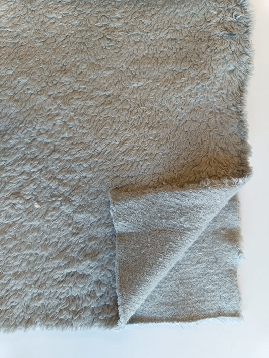 Sherpa coton - Bleu gris